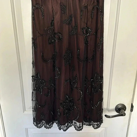 Vintage Y2K Stenay Beaded & Sequined Cocktail Dress Sz 10 - Picture 6 of 11